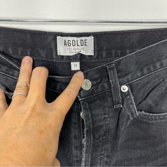 Agolde 90's Fit Black 24 - Picture 3 of 7